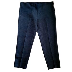 SZ14 Embossed Black Cropped Women's Pants Judith & Charles